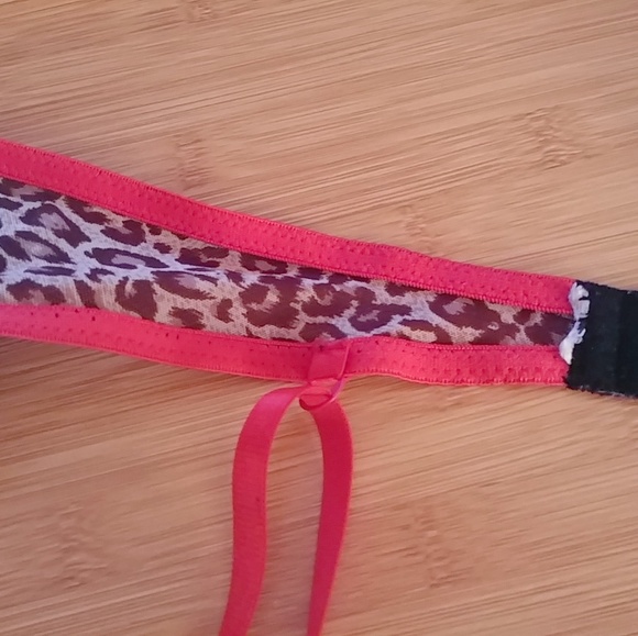 Red Lace and Leopard Animal Print
Push Up Bra - Picture 4 of 6